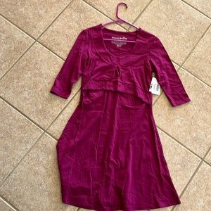Momzelle pink nursing dress